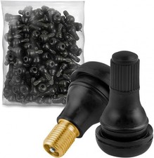 100 Pack TR412 Tire Valve Stems, Tubeless Rubber Snap-in Tire Valve Stem, Sho... picture