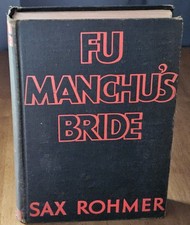 VINTAGE 1933 Fu Manchu's Bride Sax Rohmer A.L. Burt Epidemic Thriller picture