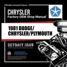 1981 Chrysler / Dodge / Plymouth Shop Manuals & Owner Manuals Kit picture