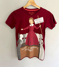 Piccolina Burgundy Votes for Women Susan B. Anthony Graphic Tee Crew Neck S picture