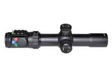 1-6x32 RIFLE SCOPE 35mm WIDE Tube SFP Level Bubble R/G/B ILL Lifetime Ltd Wnty picture