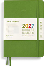 LEUCHTTURM1917 Weekly Planner & Notebook Dotted Medium (A5) 2027, Colorful Seaso picture