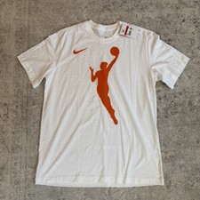 Nike WNBA Shirt Logo Mens Size Large White And Orange NWT picture