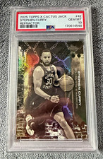2025 Topps x Cactus Jack Stephen Curry #42 Refractor PSA 10 Warriors Pop 1 picture