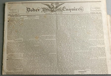 RARE 1832 Pre Civil War Whig Newspaper DOVER ENQUIRER Henry Clay Campaign Ballot picture