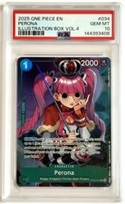 2025 One Piece Perona OP09-034 Illustration Box Vol.4 English PSA 10 Gem Mint picture