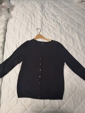 Talbot's Black Color Cardigan Dressy Size Large 3/4 Sleeve  picture