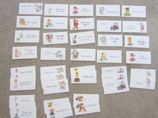 Suzy's Zoo Vintage 1990s Mini Messages 4x2 Greeting Cards Two Sets Total 40 Card picture