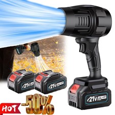 Electric Cordless Leaf Blower 80,000PM Handheld Leaf Blower 2X Battery & Charger picture