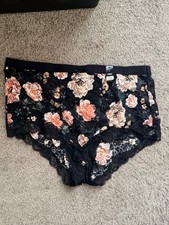 Torrid Curve Sexy Brief Black Floral Lace Size 1 New with Tags picture