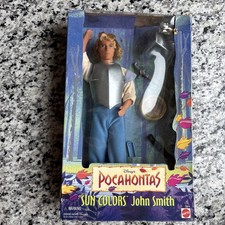 Vtg 1995 MATTEL DISNEY POCAHONTAS SUN COLORS JOHN SMITH DOLL NIB SEALED 13329 picture