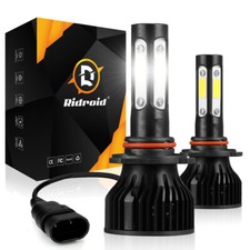 Pair 4-Sides 9006 HB4 2400W 360000LM LED Headlights Kit Hi/Low Power Bulbs 6000K picture