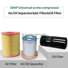 Oil / Air Filter Element Oil And Gas Separator Sets For 25-30HP Air Compressor picture