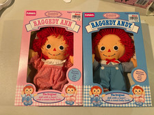Vintage 1989 NOB Playskool Raggedy Ann & Andy Dolls picture
