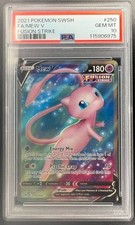 2021 Pokemon Fusion Strike Mew V #250/264 Full Art PSA 10 GEM MINT- PSA 10 picture