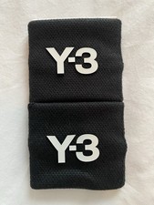 Y-3 Model Wristband Pair for Unisex Adults - Black with White Logo picture