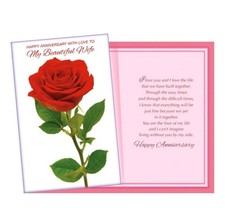 Happy Anniversary For My Wife Love Romantic SW Greeting Card picture
