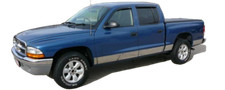 fit:2005-2011 Dodge Dakota Quad/Crew Cab Short Bed Rocker Panel Trim 12Pc 5 3/4