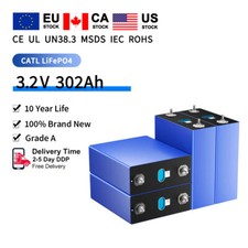 4pcs  3.2v 302ah Lifepo4 Prismatic Battery Efficient Lithium Iron  picture