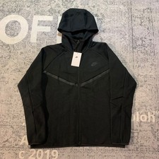Nike Mens Tech Fleece Windrunner Full Zip Hoodie Black HV0949-010 Size M picture