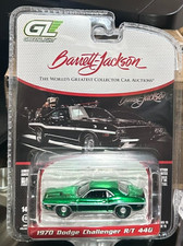 Greenlight Barrett-Jackson~1970 Dodge Challenger R/T 440***CHASE Green Chrome picture