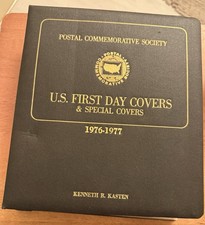 Postal Commemorative Society Binder w/ 104 U.S. First Day Covers 1976-1977  Rare picture