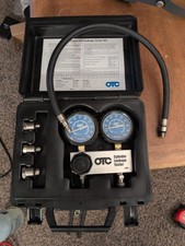 OTC 5609 Cylinder Leakage Tester Kit Dual Gauges with Hose Adapters Case picture