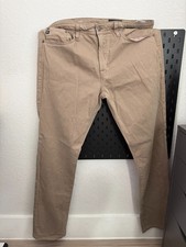 AG Jeans Everett Men's Pants 32x32 Slim Straight Tan Stretch Italian Fabric picture