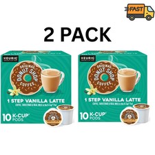 The Original Donut Shop Vanilla Latte Coffee Pods 10 Count 2 Pack picture