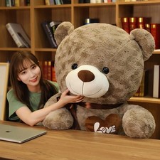 Cute Teddy Bear Plush Toy Soft Stuffed Animal Doll Love Pillow Kids Birthday Gif picture
