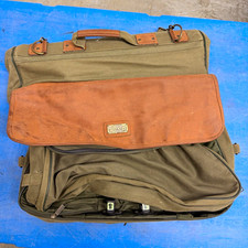 Vintage Jeep Bag Soft Case w/ Clothing Compartment Green/Brown picture
