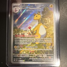 Pokemon TCG Ampharos 090/111 Crimson Invasion Holo Rare 160 HP Stage 2 EN 2017 picture