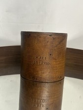 Primitive Wooden Half Gallon Dry Measure Bucket, Brown Kitchen Equipment picture