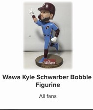 Brand NEW IN BOX - Phillies WAWA Bobblehead SGA - 8/21/26 - Kyle Schwarber NEW picture