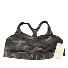 Athleta Sports Bra 1X Womens D-DD Ultimate Printed Camouflage Racerback NWT picture