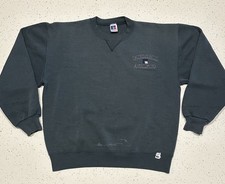 Vintage Russell Athletic Sweatshirt Gray Large Made In USA Basic Thrashed Worn picture