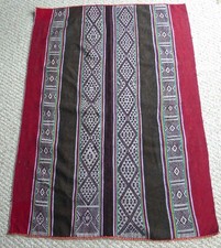 Peruvian Hand-woven Aguayo Cloth-  Andean Mountain Textile - 46 X 34 inches picture