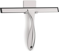 All-purpose Stainless Steel Shower Squeegee for Glass Doors with Adhesive Ho. picture