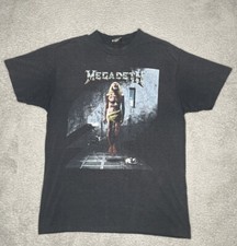 RARE Vintage 90s Megadeth Countdown To Extinction Concert Tour Shirt Men L Metal picture