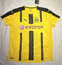 PUMA EVONIK BVD BORUSSIA DORTMUND FOOTBALL SHIRT YELLOW SOCCER JERSEY 2XL picture