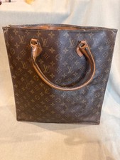 Rare Vintage Louis Vuitton French Company Sac Plat Monogram Canvas Tote Bag 1970 picture