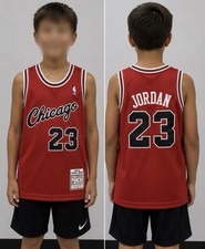 Michael Jordan #23 Chicago Retro 84-85 Edition Red Basketball Kids YM Jersey picture