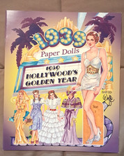 1939 HOLLYWOOD'S GOLDEN YEAR PAPER DOLLS, David Wolfe, 2013 GOOD, Uncut picture