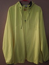 Starter Hooded Windbreaker Jacket Men's 2XL Neon Yellow Like New Never Worn picture