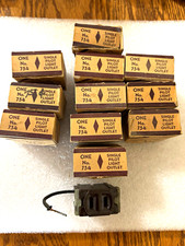 Vintage Leviton 754 Kwikchange Pilot Light Outlet NOS Brown Bakelite Lot of 11 picture