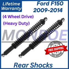 Monroe OEM Rear Shocks W/ Coil For 2009-2014 Ford F150 4WD HD, Lifetime Warra... picture
