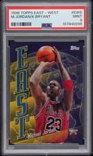 Michael Jordan/Kobe Bryant 1998 Topps East West PSA 9 MINT Bulls Lakers #EW5 picture