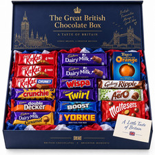 British Chocolate Gift Box – KitKat, Cadbury, Galaxy, Maltesers & Terry’s – 16pc picture