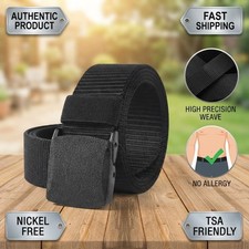Men Casual Military Tactical Army Adjustable Quick Release Belts Pants Waistband picture