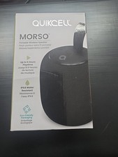 Quikcell Morso Portable Wireless Speaker Black IPX4 Water Resistant 6hr Playtime picture